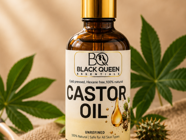 Pure and unrefined castor oil